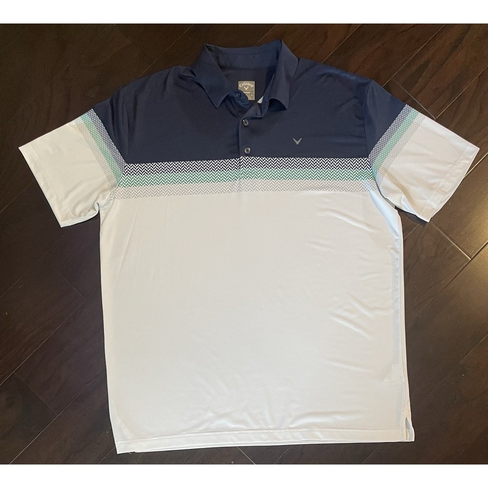 Callaway Navy and White Men's Golf Polo